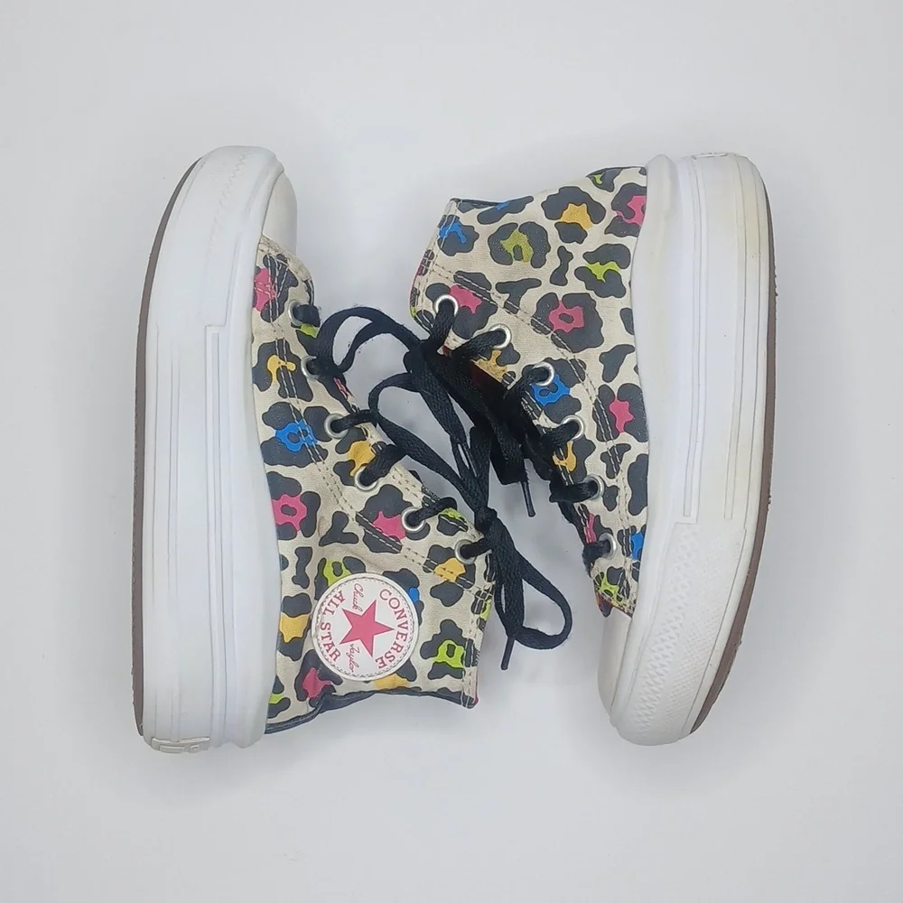 Converse Chuck Taylor All Star Girls Platform Shoes‎ Leopard Print High Top